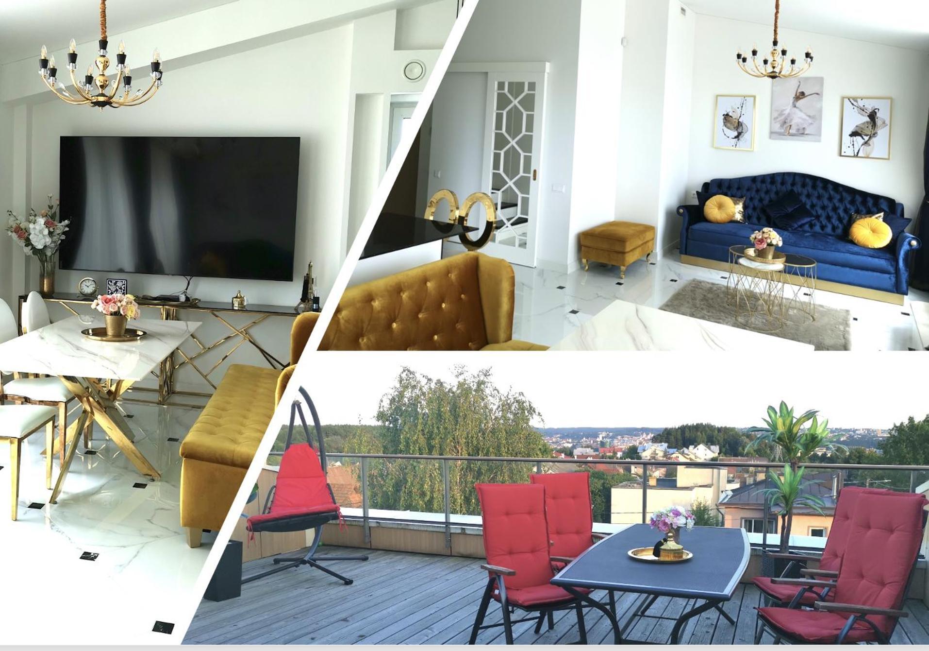 Luxury Penthouse With Large Terrace & Panoramic Old Town View Apartment VNO Exterior photo